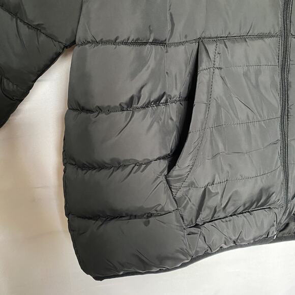 New Balance Mens Puffer Quilted Coat Jacket 2X Black Water Wind Resistant NWOT - Picture 4 of 11